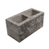 Блок колотий 390х190х190 Капучино